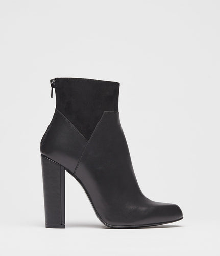 high heel stiefeletten schwarz side