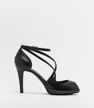 riemchenpumps peeptoe schwarz