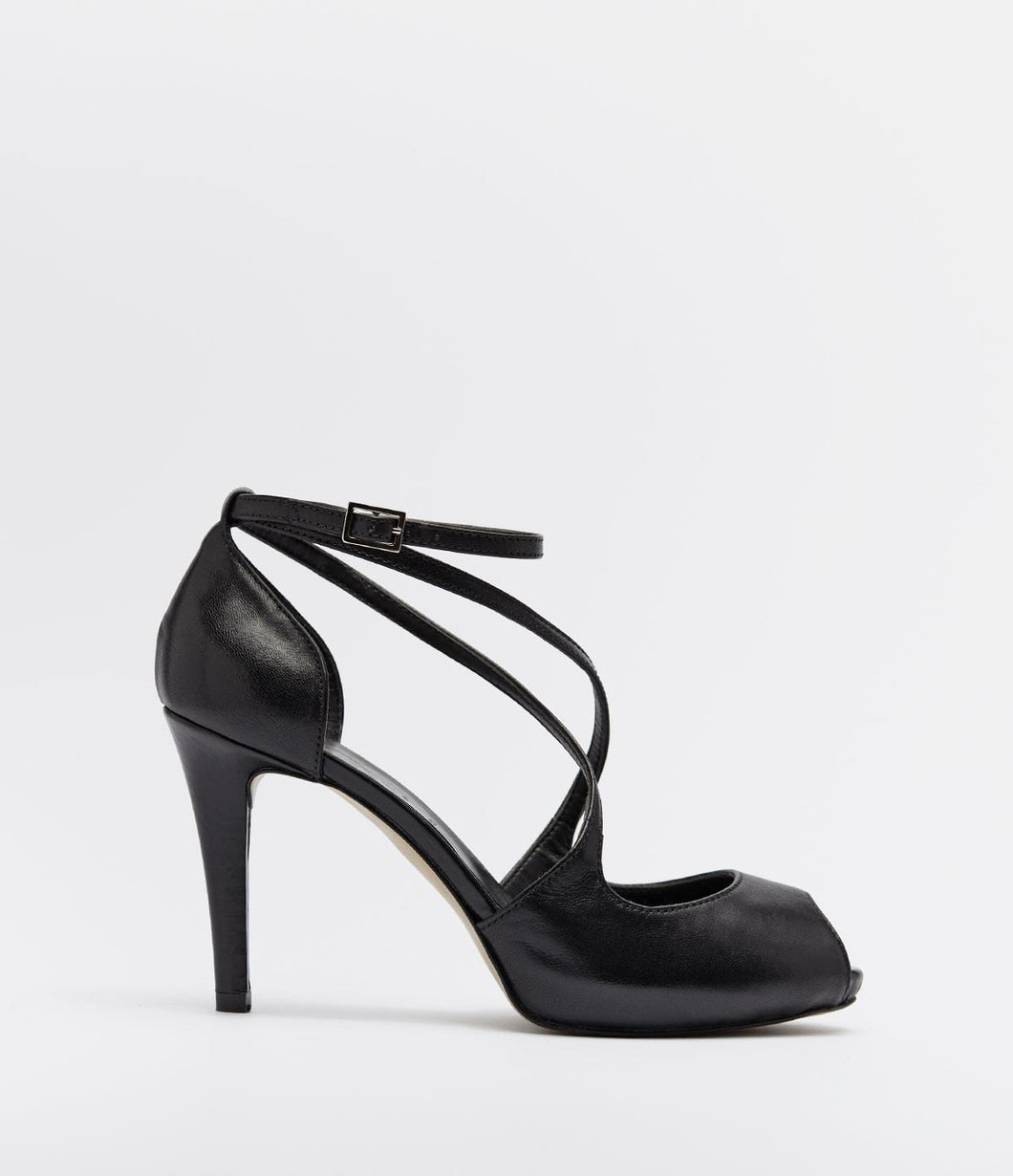 riemchenpumps peeptoe schwarz