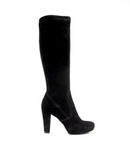 Wildleder Langschaftstiefel Luisa schwarz