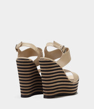 Keilabsatz Sandaletten Ilaria beige