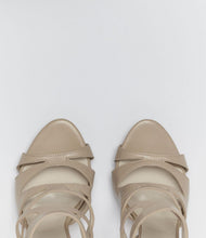 lace up heels plateau pumps giorgia beige