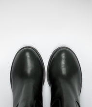 langschaft stiefel biker boot gruen