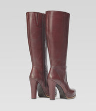 Bordeaux Langschaftstiefel Eva trendig