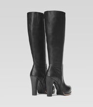 Schwarzer Langschaftstiefel Eva klassisch