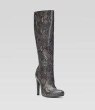 Graue Langschaftstiefel Janine extravagant