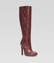 Rote Langschaftstiefel Janine feminin