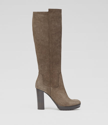 Brauner Langschaftstiefel Joana klassisch
