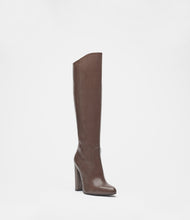 langschaftstiefel dunkelbraun front