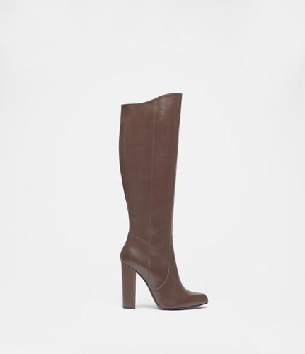 langschaftstiefel dunkelbraun side