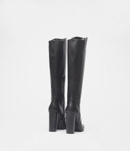 langschaftstiefel schwarz back