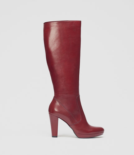 Langschaftstiefel rot