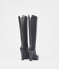 langschaftstiefel schwarz back