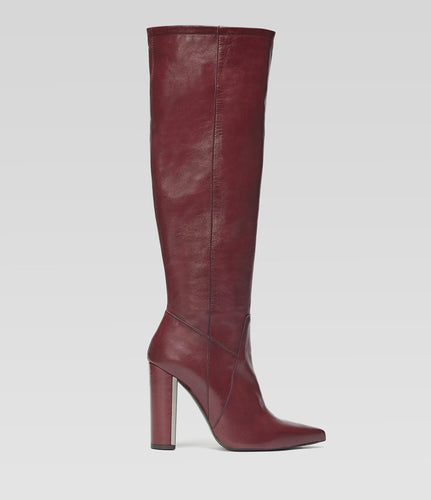 Bordeaux Langschaftstiefel Clara elegant