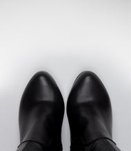 leder highheels overknee langschaftstiefel plateau schwarz