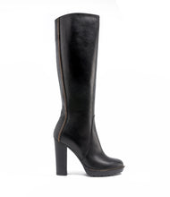 High Heel Langschaftstiefel Tayra schwarz