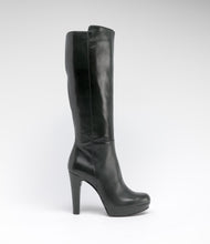 leder langschaftstiefel bikerboot gruen