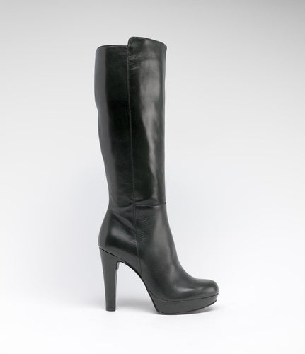 leder langschaftstiefel bikerboot gruen