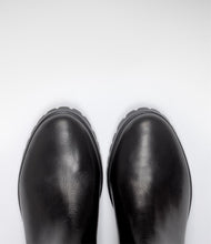 leder langschaftstiefel reiterstiefel elasteinsatz schwarz