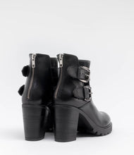 leder stiefel echt street schwarz