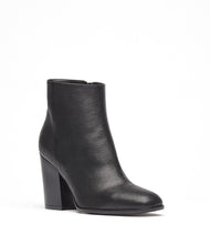 Leder Stiefeletten Sole schwarz