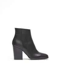 Leder Stiefeletten Sole schwarz