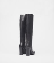 Lederstiefel Ina schwarz