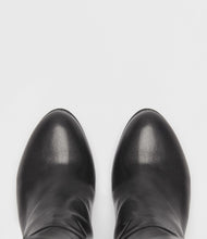 Lederstiefel Ina schwarz