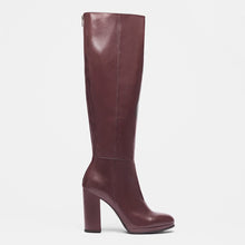 Lederstiefel Ina bordeaux