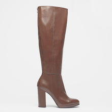 Lederstiefel Ina braun