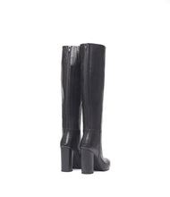 Lederstiefel Ina schwarz