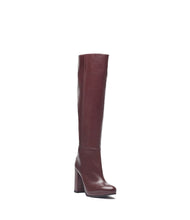 Lederstiefel Ina bordeaux