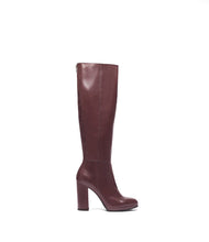 Lederstiefel Ina bordeaux