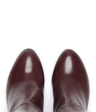 Lederstiefel Ina bordeaux