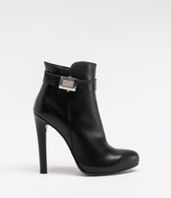 lederstiefelette schuhe absatz klassisch schwarz