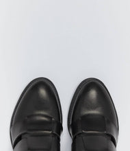 offene stiefelette damen schwarz