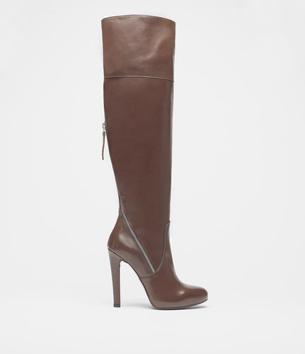 overknee stiefel braun