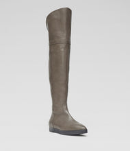 Taupe Overkneestiefel Lou modisch