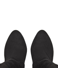 Overkneestiefel Velours Delilah schwarz
