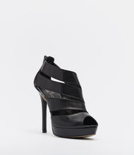 plateau sandaletten abendschuhe party schwarz