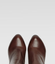 Braune Plateau Stiefelette Emma klassisch