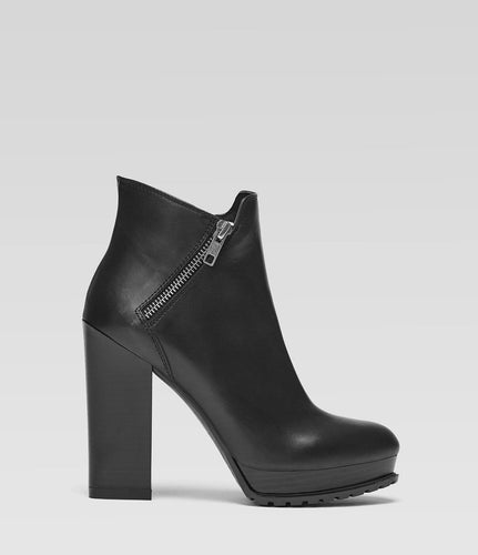 Schwarze Plateau Stiefelette Emma urban