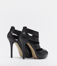 plateauschuhe damen schick riemchen schwarz