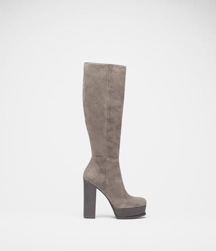 plateaustiefel grey taupe side