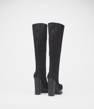 plateaustiefel schwarz back