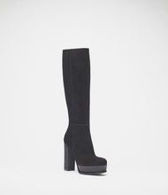 plateaustiefel schwarz front
