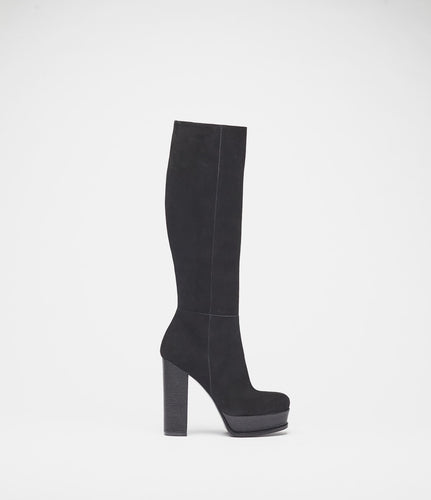 plateaustiefel schwarz side
