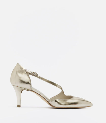 riemchen pumps penny absatz gold