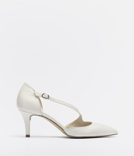 riemchen pumps penny absatz weiss