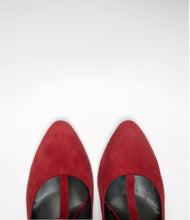 riemchenpumps wildleder abendschuhe rot